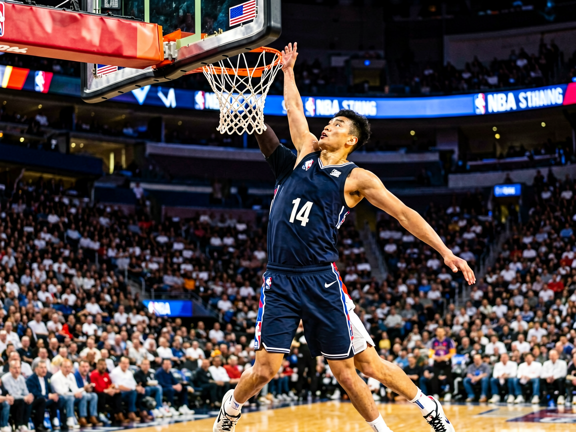 NBA职业篮球联赛精彩扣篮瞬间